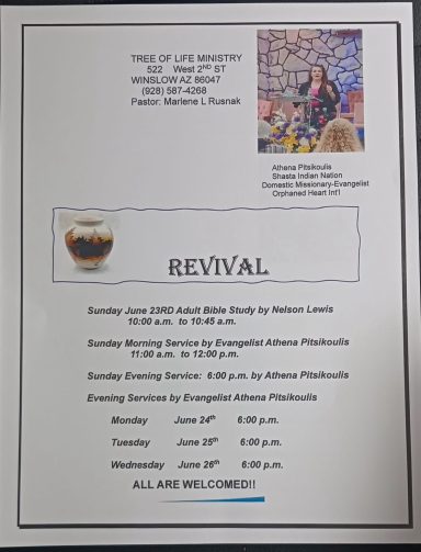 Revival Meeting Poster NAO