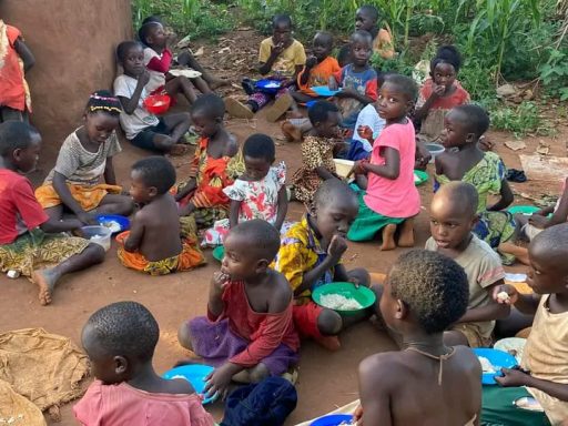 Feeding Orphans at the OHEC Eastern Uganda
