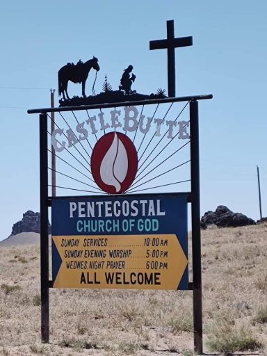 Tent Meeting Sign