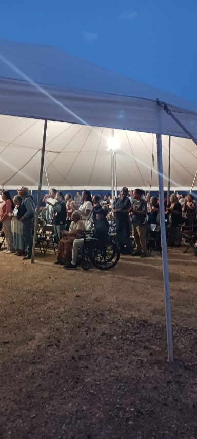 Tent Meeting Interior1