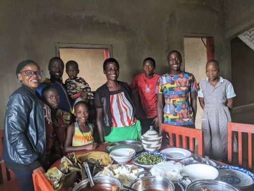 Josie with a recently Orphaned Family